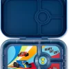 Yumbox Leakproof Bento Lunchbox, Panino - Monte Carlo Blue / Race Cars