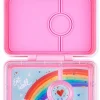 Yumbox Leakproof Bento Snack Box, 3 Compartment - Fifi Pink / Rainbow