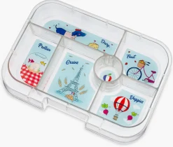 Yumbox Original Leakproof Bento Lunchbox, 6 Compartment - Fifi Pink / Paris Tray