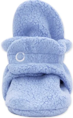 Zutano Cozie Fleece Baby Bootie - Light Blue, 3m