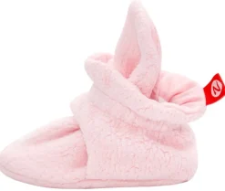 Zutano Cozie Fleece Baby Bootie - Baby Pink, 3m
