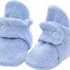Zutano Cozie Fleece Baby Bootie - Light Blue, 6m