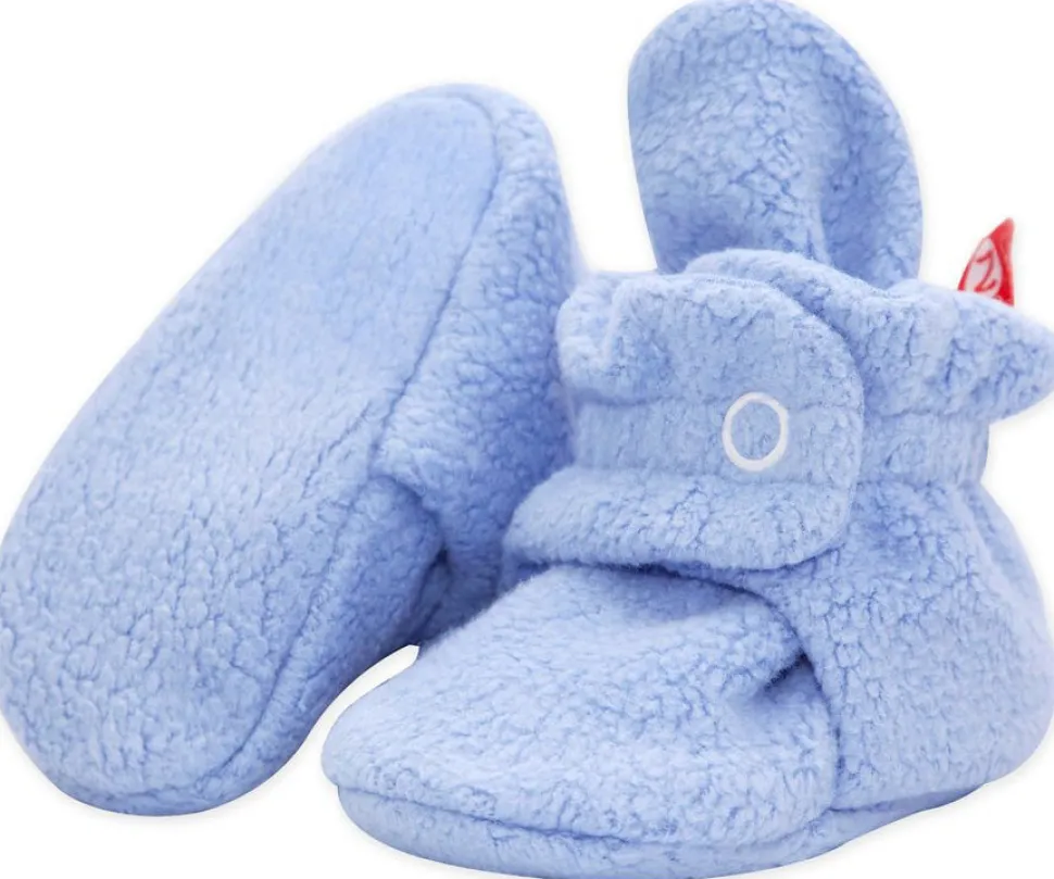 Zutano Cozie Fleece Baby Bootie - Light Blue, 6m