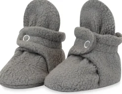 Zutano Cozie Fleece Baby Bootie - Gray, 6m