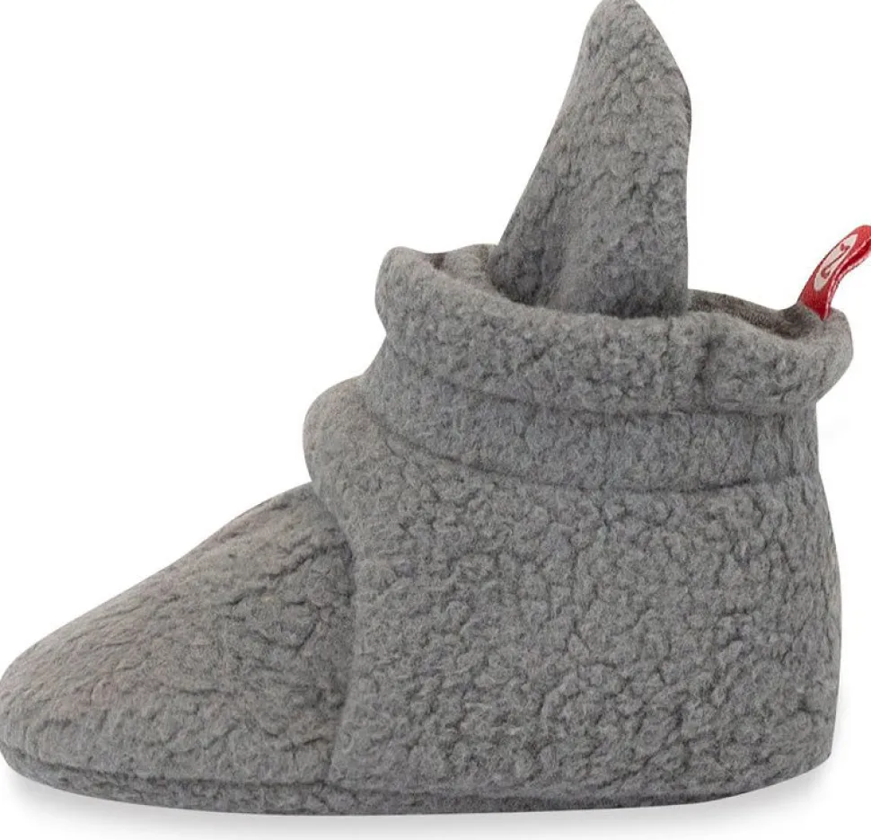 Zutano Cozie Fleece Baby Bootie - Gray, 6m