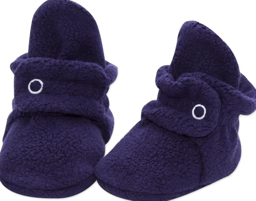 Zutano Cozie Fleece Baby Bootie - True Navy, 6m