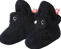Zutano Cozie Fleece Baby Bootie - Black, 3m