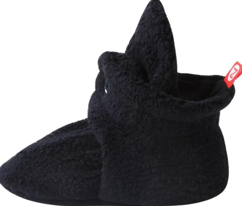 Zutano Cozie Fleece Baby Bootie - Black, 3m
