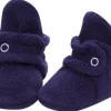 Zutano Cozie Fleece Baby Bootie - True Navy, 3m