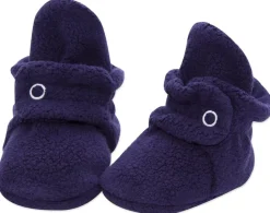 Zutano Cozie Fleece Baby Bootie - True Navy, 3m