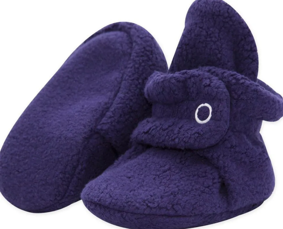 Zutano Cozie Fleece Baby Bootie - True Navy, 3m