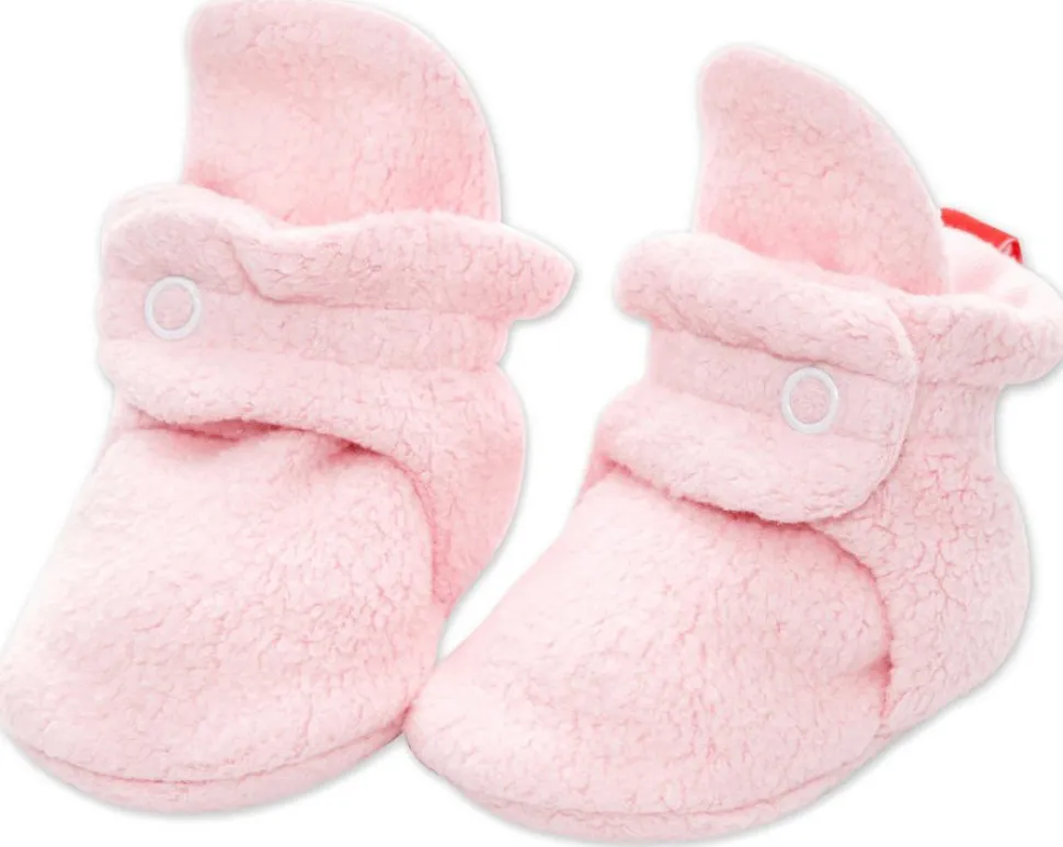 Zutano Cozie Fleece Baby Bootie - Baby Pink, 6m
