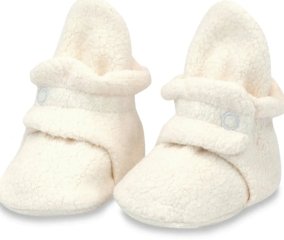Zutano Cozie Fleece Baby Bootie - Cream, 3m
