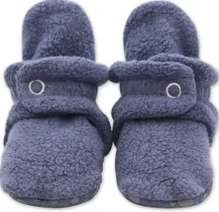 Zutano Cozie Fleece Gripper Baby Bootie - Denim Navy, 18m