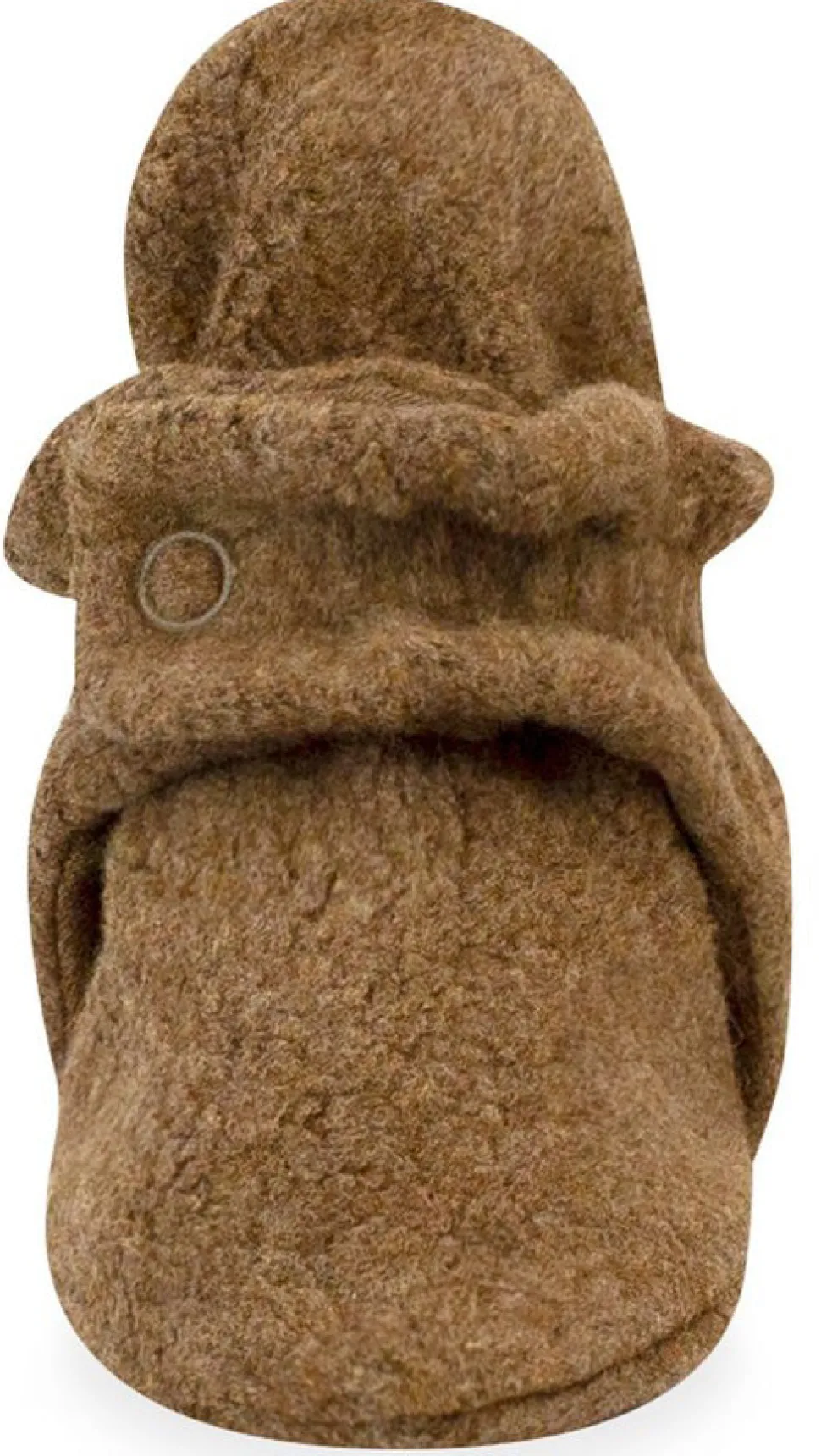 Zutano Cozie Fleece Gripper Baby Bootie - Heather Mocha, 12m