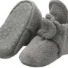 Zutano Cozie Fleece Gripper Baby Bootie - Gray, 12m