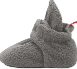 Zutano Cozie Fleece Gripper Baby Bootie - Gray, 12m