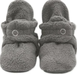 Zutano Cozie Fleece Gripper Baby Bootie - Gray, 12m