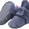 Zutano Cozie Fleece Gripper Baby Bootie - Denim Navy, 12m
