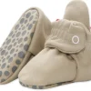 Zutano Organic Cotton Gripper Baby Bootie - Khaki, 6m