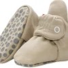 Zutano Organic Cotton Gripper Baby Bootie - Khaki, 12m