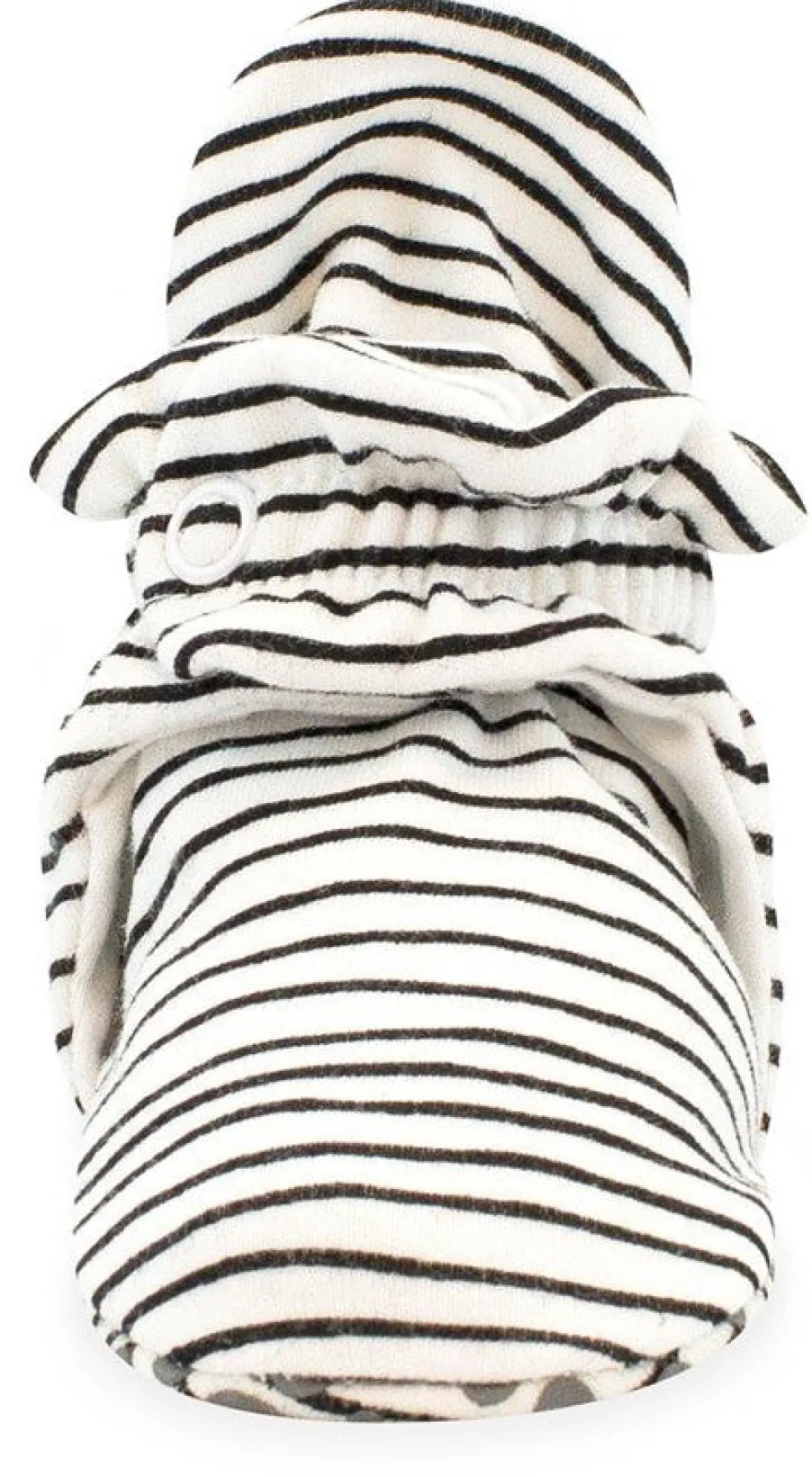 Zutano Organic Cotton Gripper Baby Bootie - Pencil Stripe, 6m